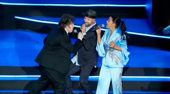 Milei interpretó “Libre” de Nino Bravo en&nbsp;Israel